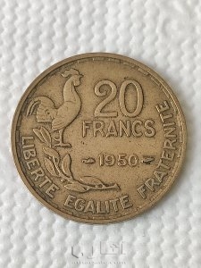 20فرنك فرنسا 1950 1