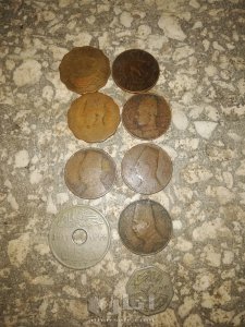 عملات مصريه قديمه من ايام الملك حسين الاول والملك فاروق