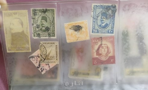 طوابع مصريه قديمه وامارتيه كويتيه بحاله جيده البيع الاعلي سعر 4