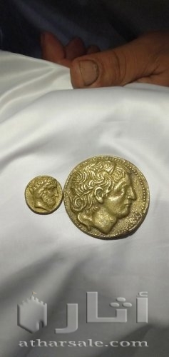 قطعه الاسكندر المقدوني وبرونز وفضه من العصر الروماني