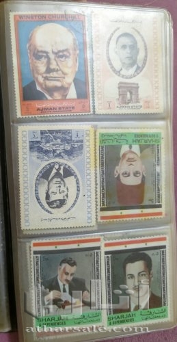 طوابع مصريه قديمه وامارتيه كويتيه بحاله جيده البيع الاعلي سعر