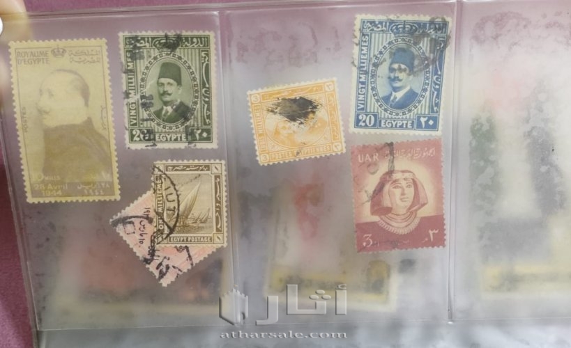 طوابع مصريه قديمه وامارتيه كويتيه بحاله جيده البيع الاعلي سعر