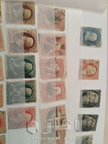 البوم امريكي يحتوي اكثر من 400 طابع اصلي بداية من 1861