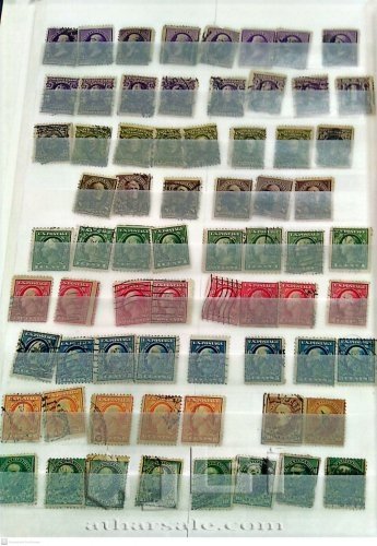البوم امريكي يحتوي اكثر من 400 طابع اصلي بداية من 1861