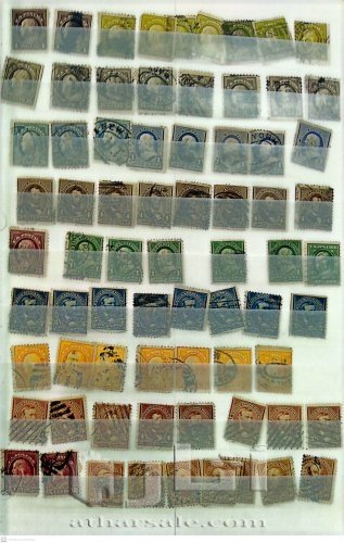 البوم امريكي يحتوي اكثر من 400 طابع اصلي بداية من 1861
