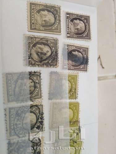 البوم امريكي يحتوي اكثر من 400 طابع اصلي بداية من 1861