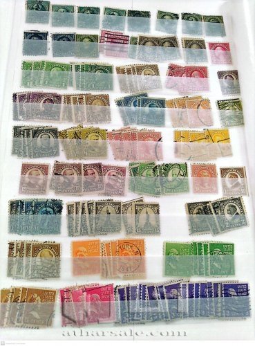 البوم امريكي يحتوي اكثر من 400 طابع اصلي بداية من 1861