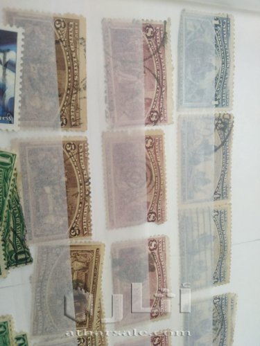 البوم امريكي يحتوي اكثر من 400 طابع اصلي بداية من 1861