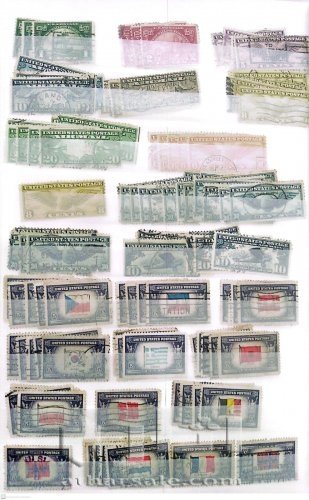 البوم امريكي يحتوي اكثر من 400 طابع اصلي بداية من 1861