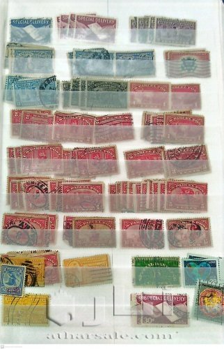 البوم امريكي يحتوي اكثر من 400 طابع اصلي بداية من 1861