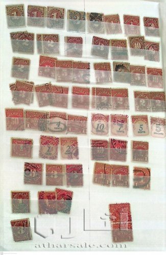 البوم امريكي يحتوي اكثر من 400 طابع اصلي بداية من 1861