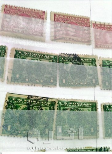 البوم امريكي يحتوي اكثر من 400 طابع اصلي بداية من 1861