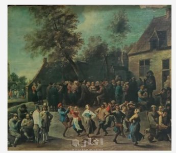 حزب البلد زيت على قماش ، 75 × 112 سم 16