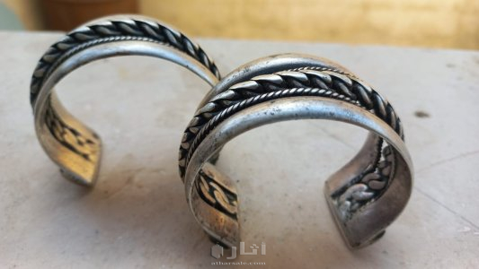 Two bracelets from the heritage of the Palestinian Bedouins before the Israeli occupation