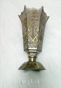 فازة معدنية صغيرة قديمة 5