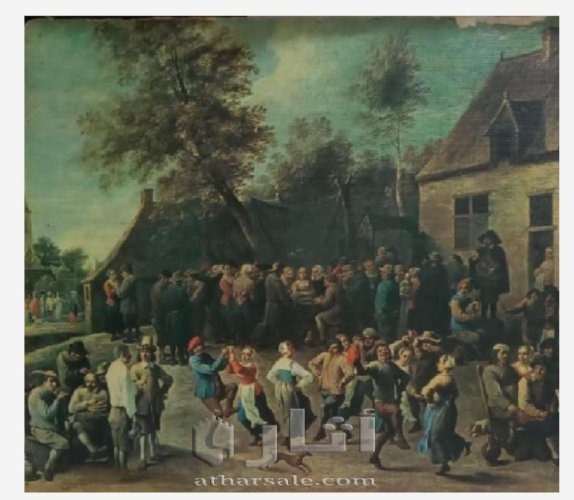 حزب البلد زيت على قماش ، 75 × 112 سم 16
