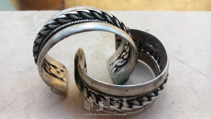 Two bracelets from the heritage of the Palestinian Bedouins before the Israeli occupation