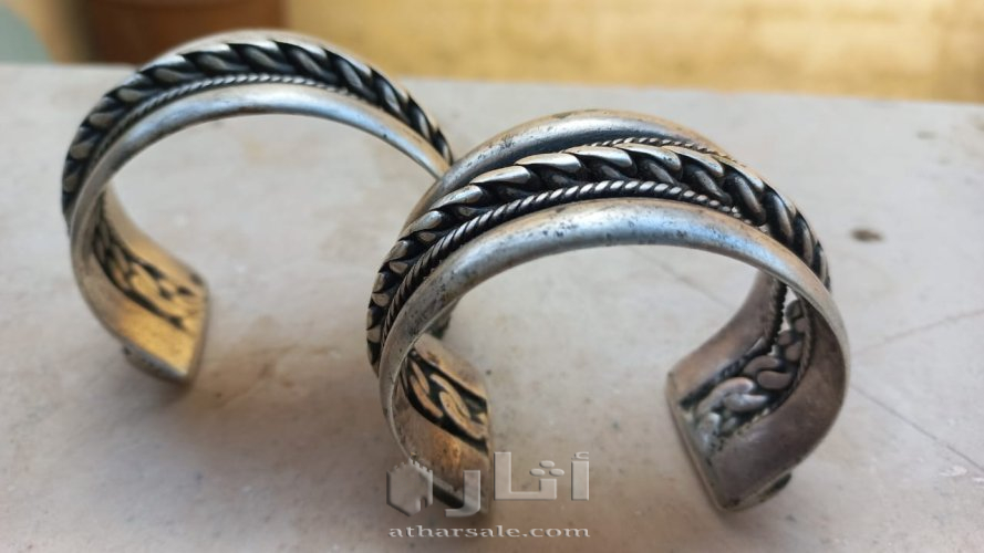 Two bracelets from the heritage of the Palestinian Bedouins before the Israeli occupation