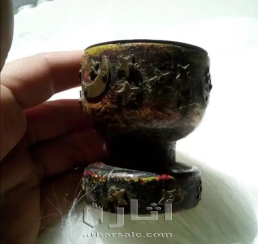 كأس خشبي قديم حجم انتيك