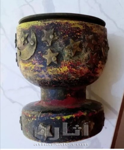 كأس خشبي قديم حجم انتيك