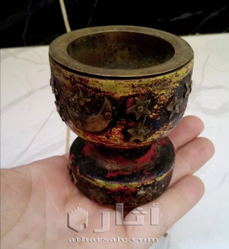 كأس خشبي قديم حجم انتيك