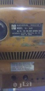 Japanese National TV model TR-542E 4