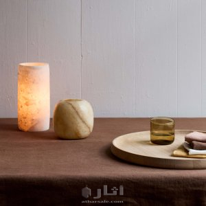 حوامل شموع من المرمر المصري القديم - يدوي الصنع 100% 9