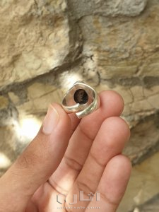 نيزك خاتم فضة