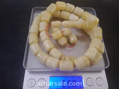 سبحة كهرب بولندي ابيض 3