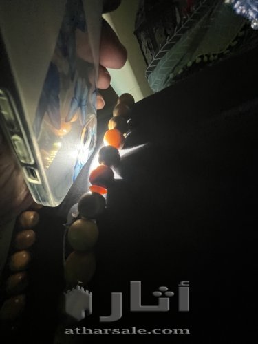 سبحة قديمة  قرن زراف وحيد القرن كبيرة