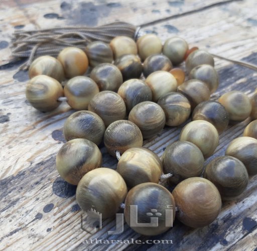 سبحة قديمة  قرن زراف وحيد القرن كبيرة