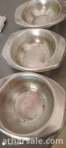 3 صحون فضية للبيع