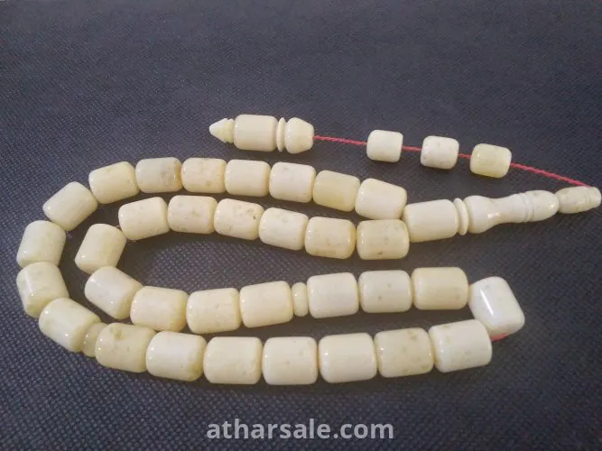 سبحة كهرب بولندي ابيض