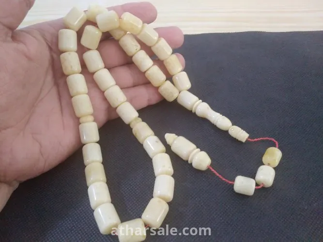 سبحة كهرب بولندي ابيض