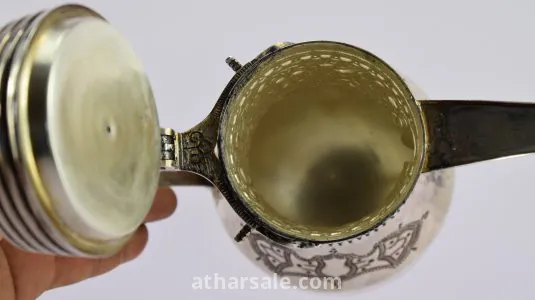 دلة قهوة عربية خليجية من الفضة الخالصة المختومة 3