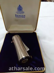 ولاعة قديمة رونسون لايت مع ساعة ألفا