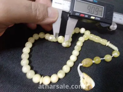 سبحة كهرب بولندي ابيض 3