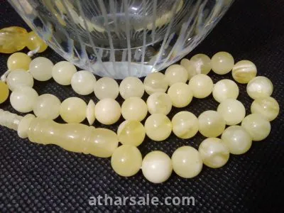 سبحة كهرب بولندي ابيض