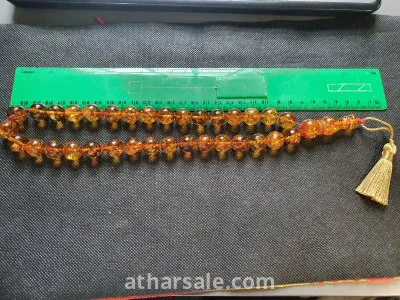 سبحة كهرب بولندي شوائبي شفاف 59.72غم 3