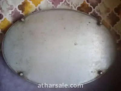 صينية قديمة من الفضة الحرة عمل يهودي 1