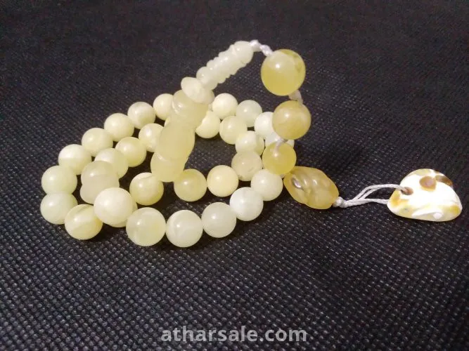 سبحة كهرب بولندي ابيض