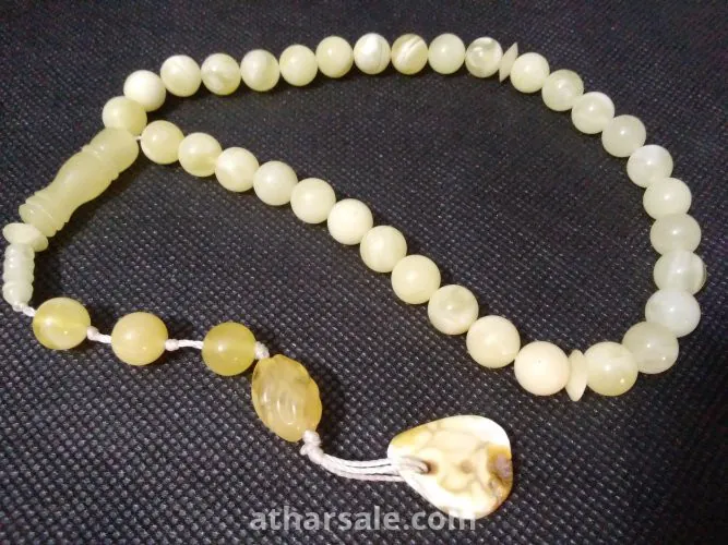 سبحة كهرب بولندي ابيض