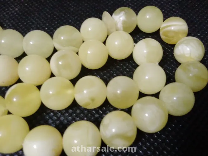 سبحة كهرب بولندي ابيض