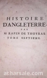 تاريخ إنجلترا طبعة ملكيه  للمؤرخ الفرنسى رابين دى ثويراس 1724 4
