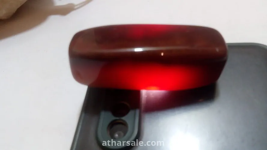 حجر العقيق  أحمر  حجم  5 سم