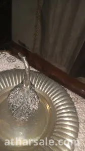 زجاجه عطر من النحاس والفضة 4