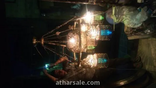 نجفة نحاس شغل هاندميد  تحفة فنية واثرية مكانها القصور والمساجد العريقة 4