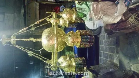 نجفة نحاس شغل هاندميد  تحفة فنية واثرية مكانها القصور والمساجد العريقة 3