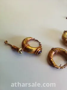 ذهب نادر عيار ٢٤ صافي بالياقوت الاحمر روماني عمره ١٠٠ قبل الميلاد للتواصل  00962798879896 2