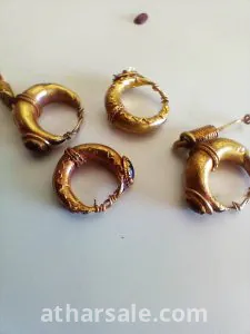 ذهب نادر عيار ٢٤ صافي بالياقوت الاحمر روماني عمره ١٠٠ قبل الميلاد للتواصل  00962798879896 1